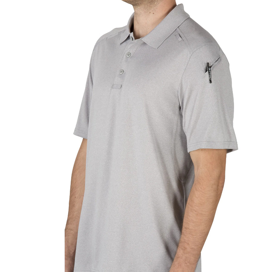 5.11 Helios Short Sleeve Polo Heather Grey-Tactical Source LLC