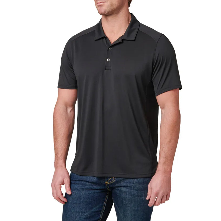 5.11 Professional Short Sleeve Polo Shirt - Black-Tactical Source LLC