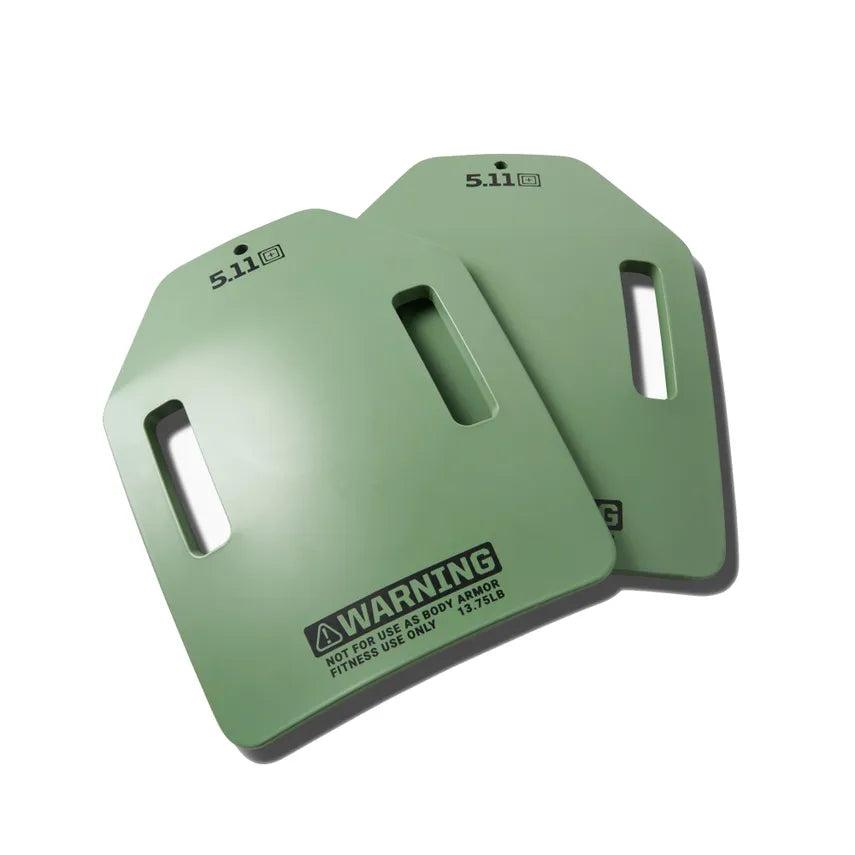 5.11 Tactical 13.75 lb Weight Plate Pair - Desert Sage-Tactical Source LLC