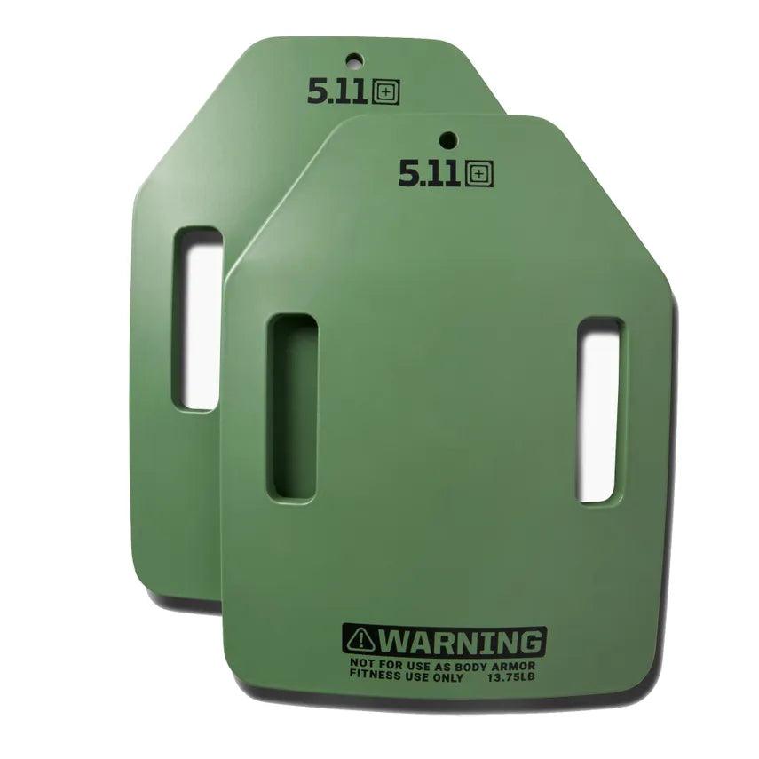 5.11 Tactical 13.75 lb Weight Plate Pair - Desert Sage-Tactical Source LLC
