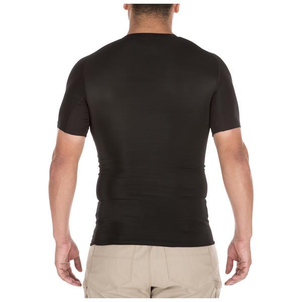 5.11 Tactical Antimicrobial Tight Crew Short Sleeve Shirt Black-Tactical Source LLC