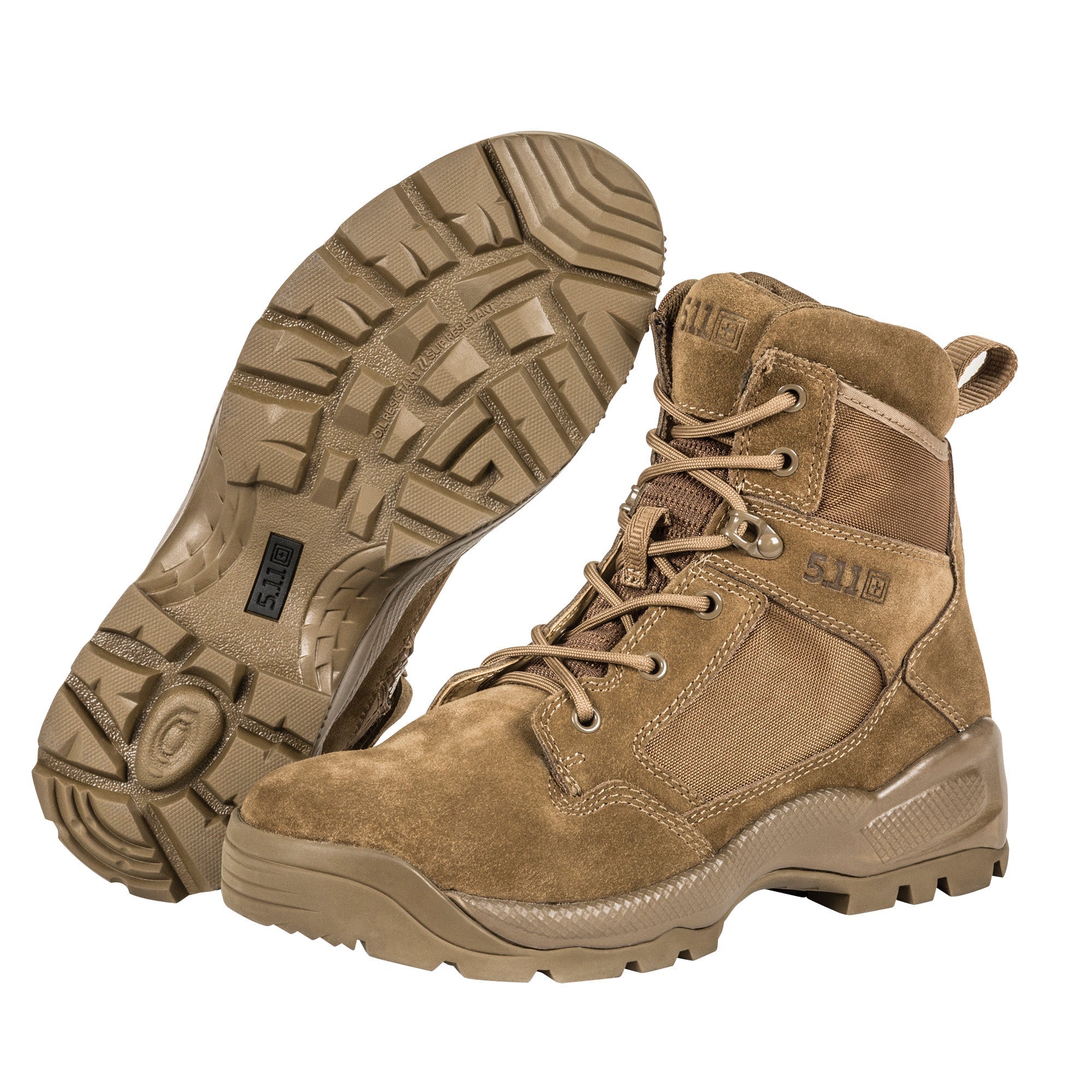 5.11 Tactical ATAC 2.0 6 Inches Side Zip Desert Boot Dark Coyote-Tactical Source LLC