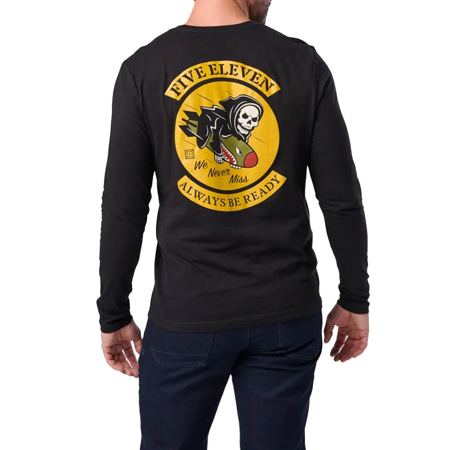 5.11 Tactical Battle Tested Long Sleeve Tee Black-Tactical Source LLC