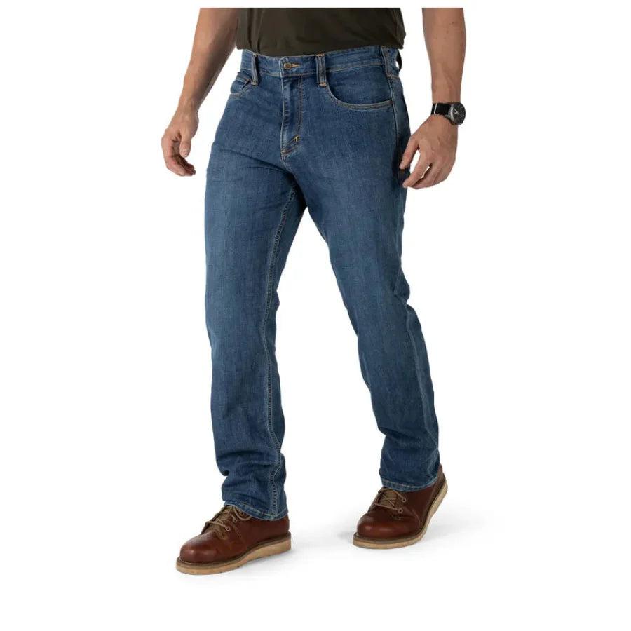 5.11 Tactical Defender Flex Regular Jean Medium Wash Indigo-Tactical Source LLC