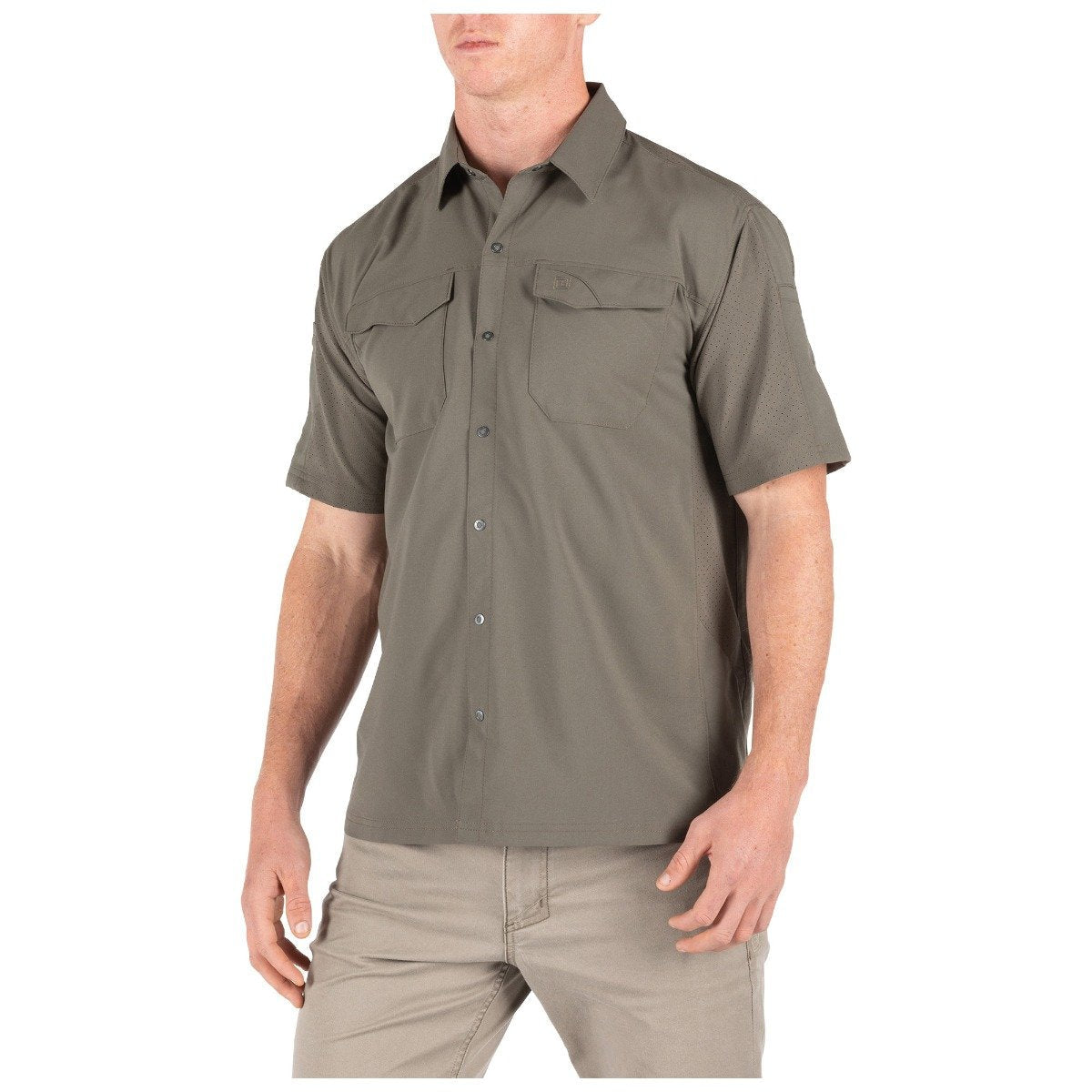 5.11 Tactical Freedom Flex Woven Short Sleeve Shirt Ranger Green-Tactical Source LLC