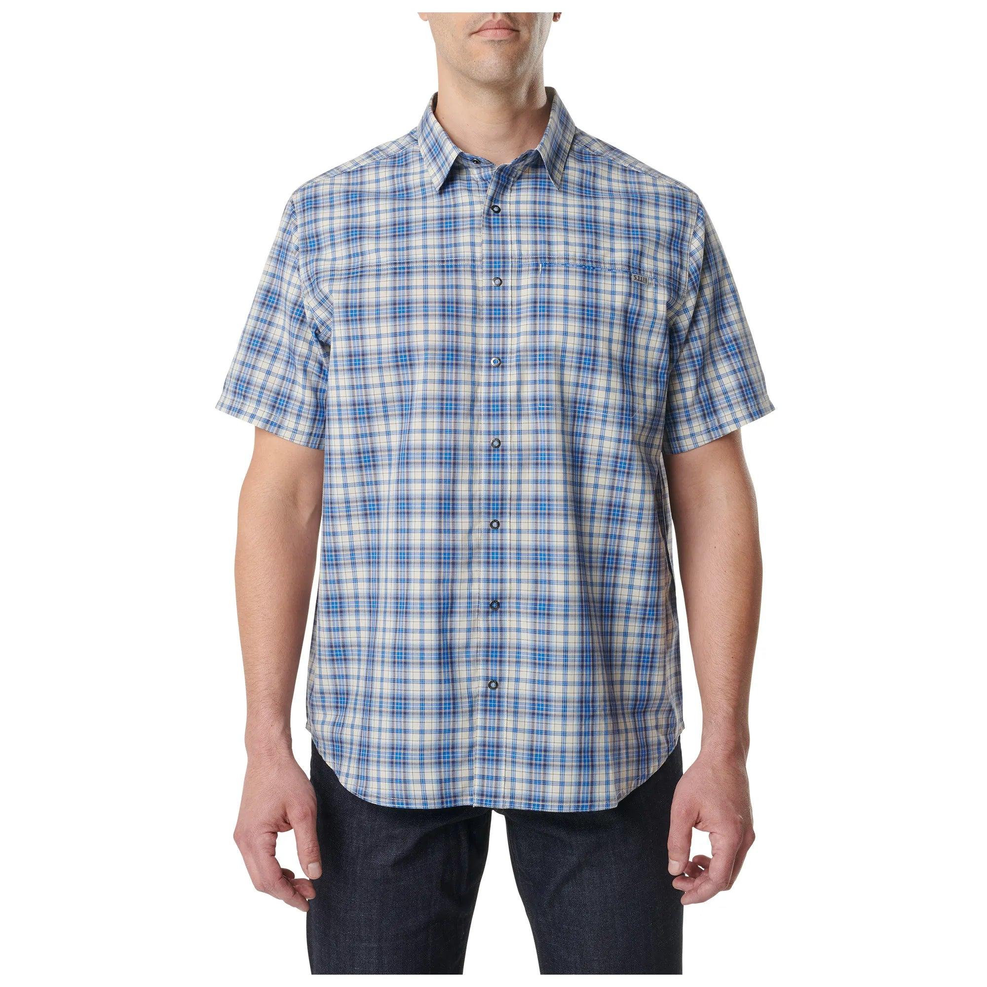 5.11 Tactical Hunter Plaid Short Sleeve Shirt - Small-Tactical Source LLC