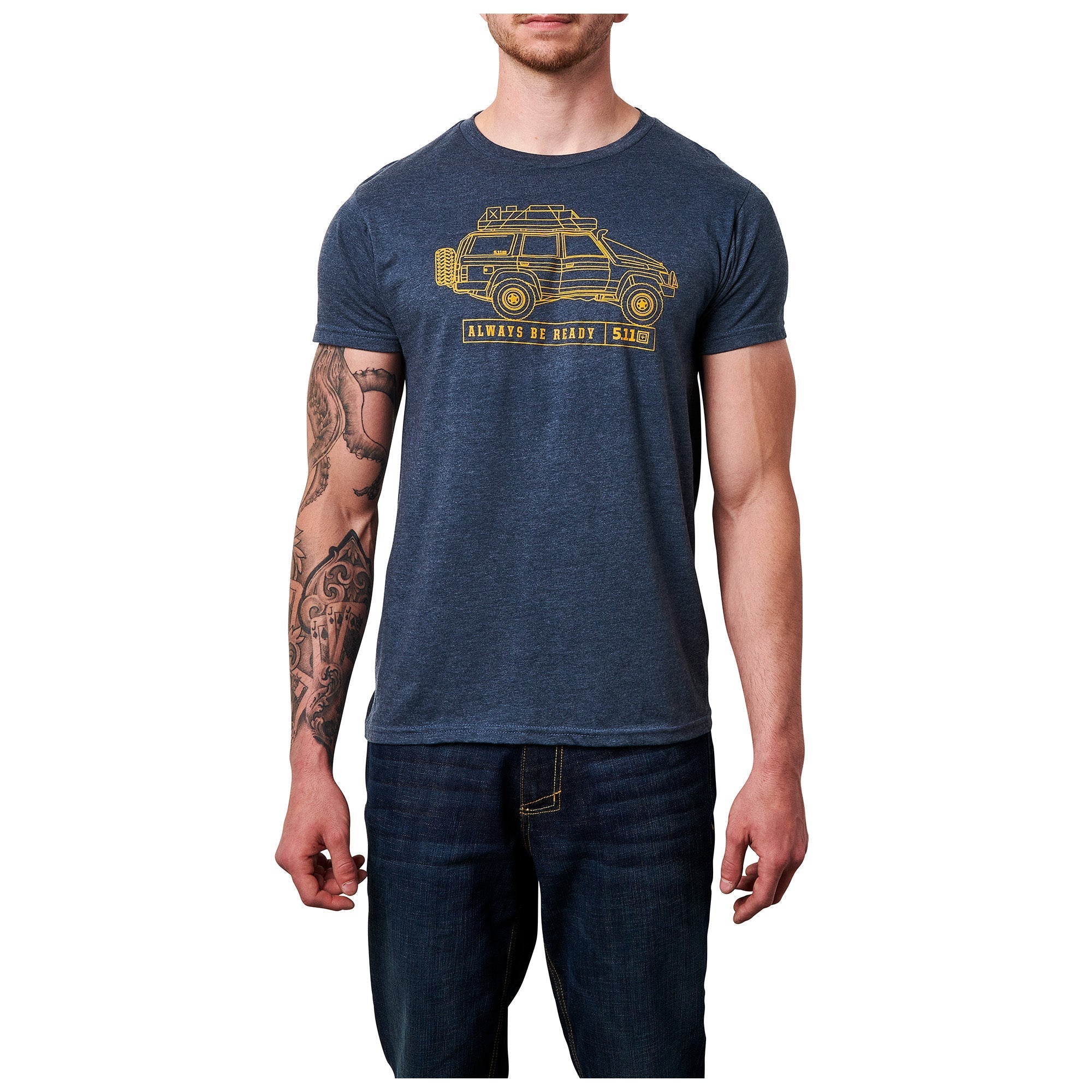 5.11 Tactical Offroad Dreamin' Tee Dark Navy Heather-Tactical Source LLC