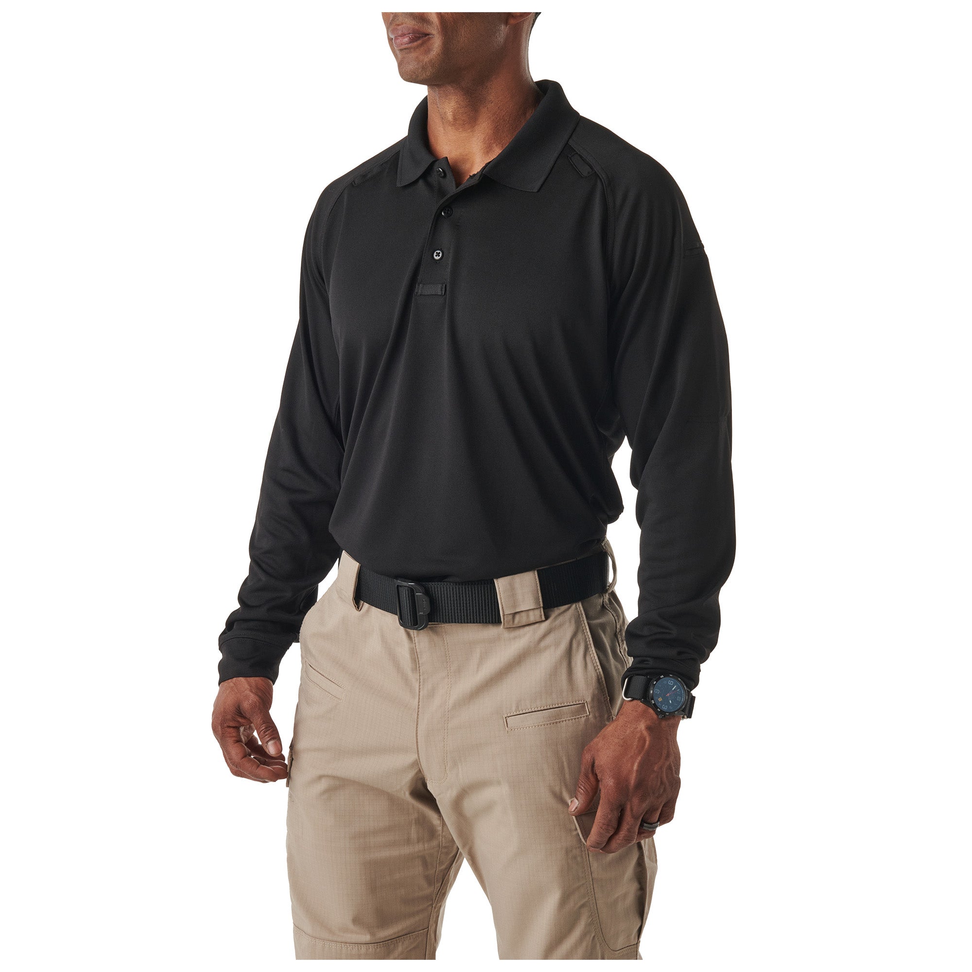 5.11 Tactical Performance Long Sleeve Polo Black-Tactical Source LLC