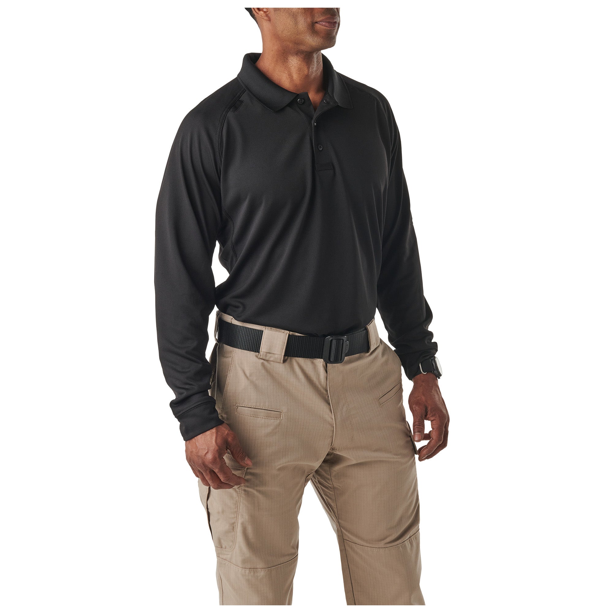 5.11 Tactical Performance Long Sleeve Polo Black-Tactical Source LLC