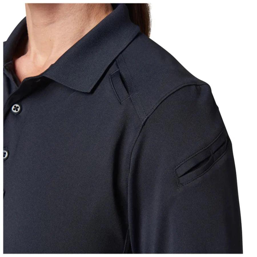 5.11 Tactical Women's Helios Long Sleeve Polo - Dark Navy-Tactical Source LLC