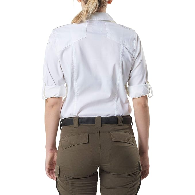 5.11 Tactical Women's Spitfire Shooting Shirt Large - White-Tactical Source LLC