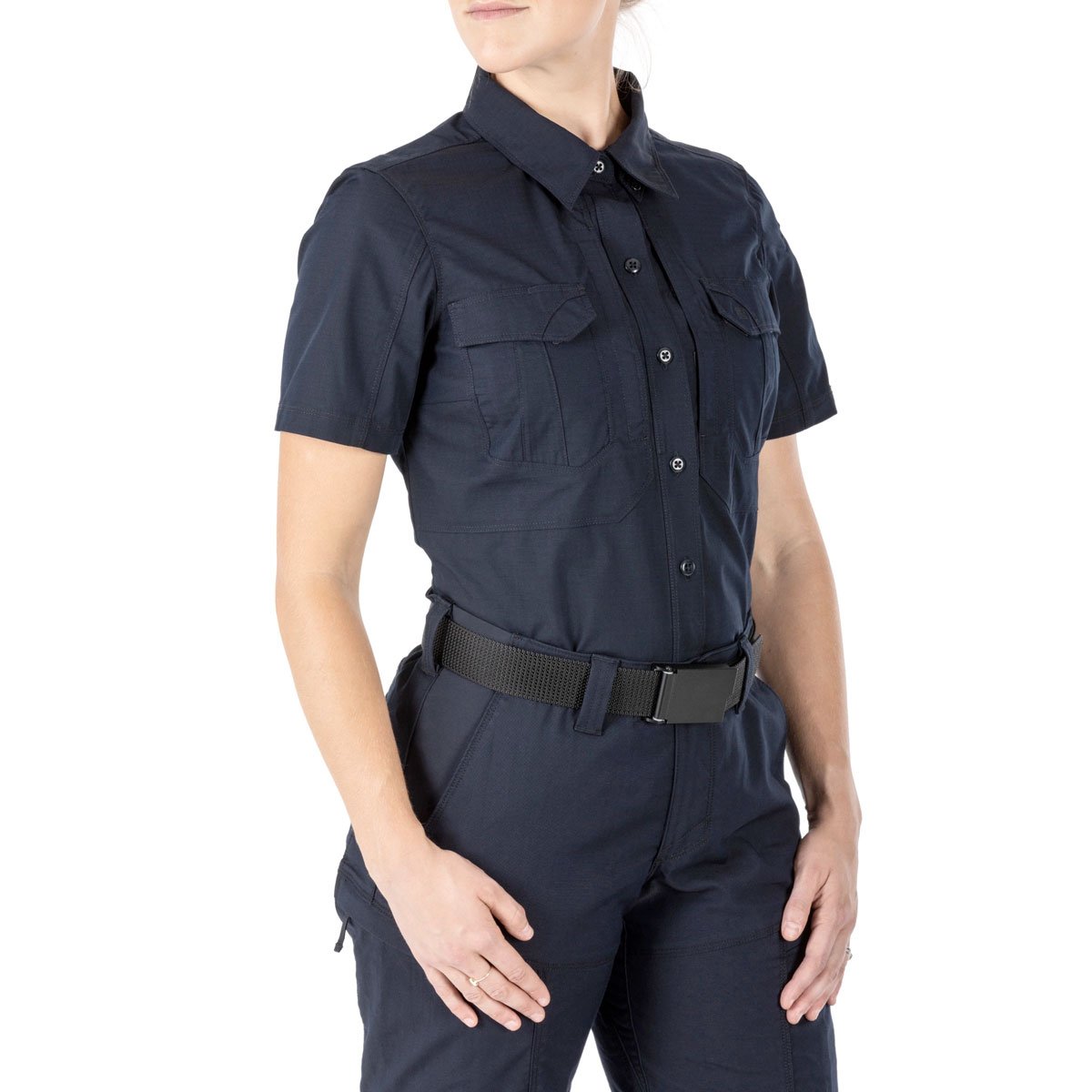 5.11 Tactical Womens Stryke Short Sleeve Shirt Dark Navy-Tactical Source LLC