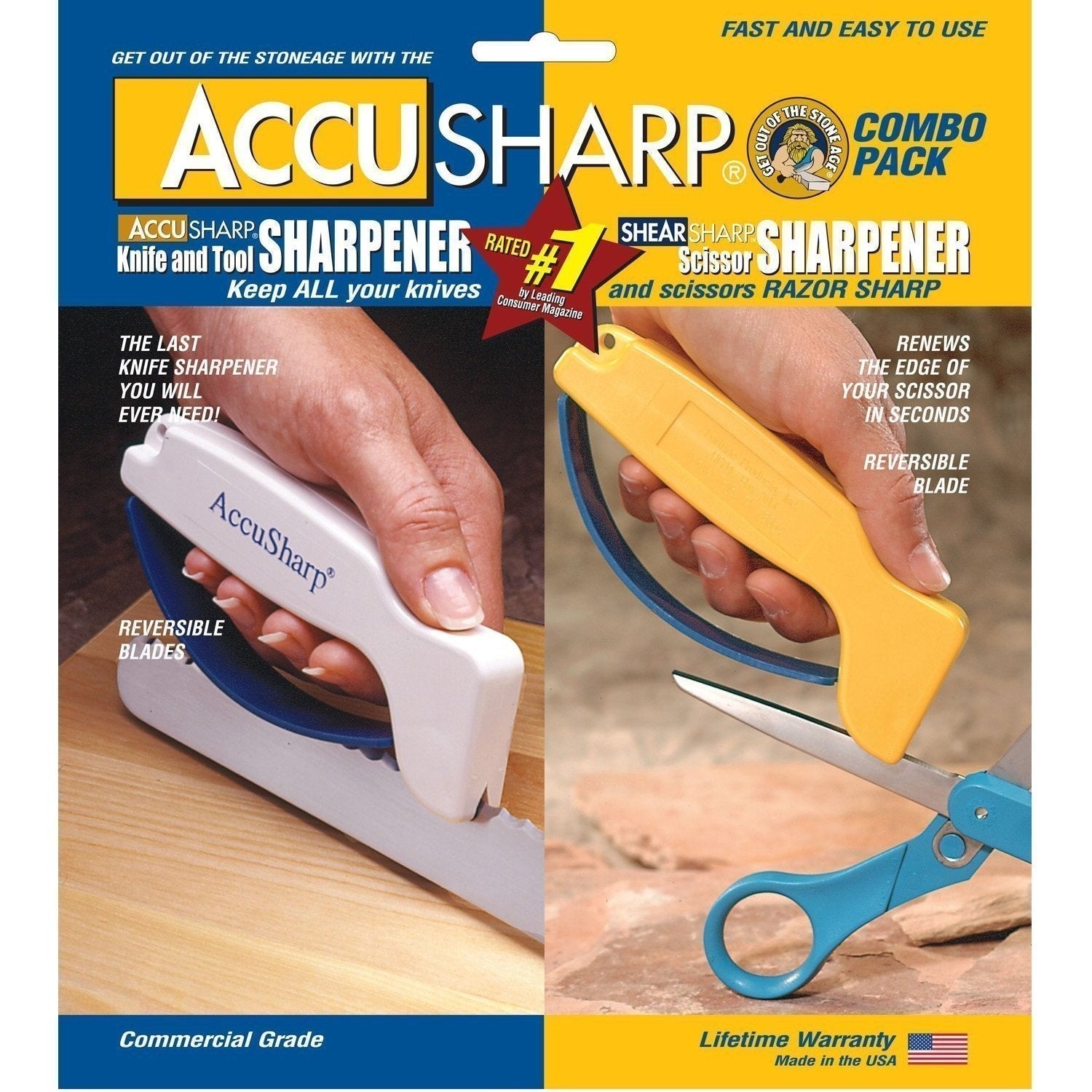 AccuSharp Knife ShearSharp Scissor Combo Sharpener Set 012-Tactical Source LLC
