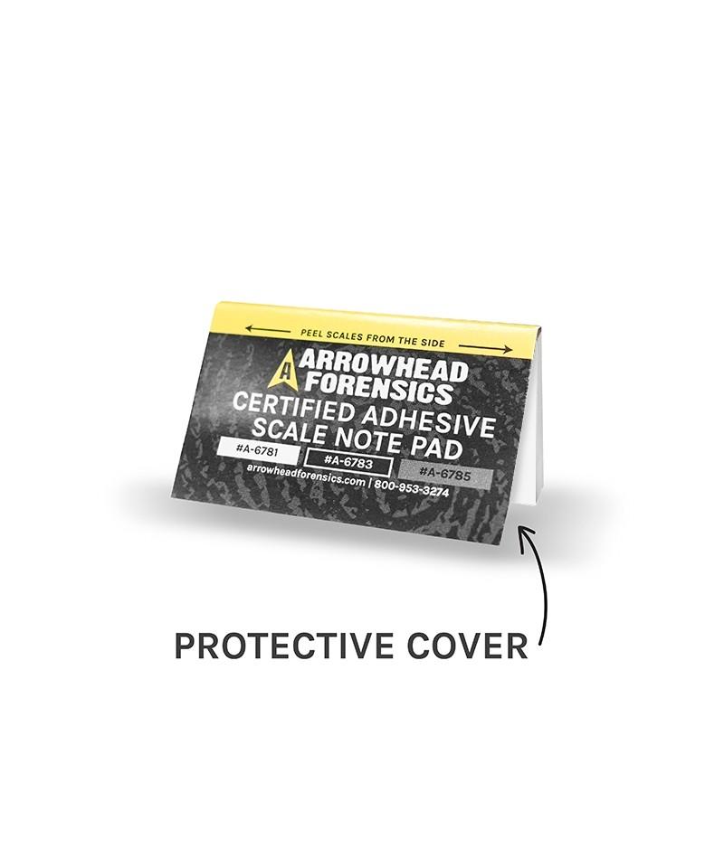 Arrowhead Forensics Adhesive Certified Scale Note Pad - White - 5cm/mm - 50/pad A-6781-Tactical Source LLC