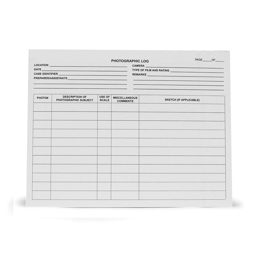 Arrowhead Forensics Photo Series Identifier Cards - 4 x 5.375 Inches - 25/pad-Tactical Source LLC