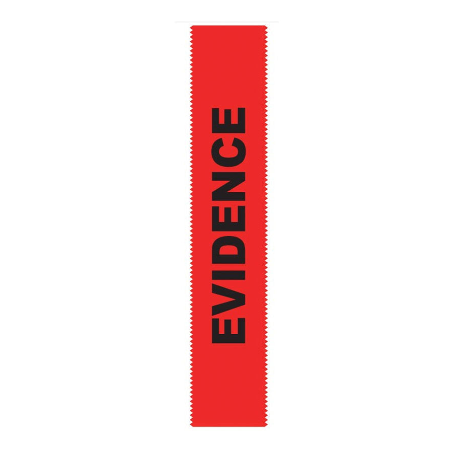 Arrowhead Forensics SealGuard Split Back Evidence Tape Solid Red "Evidence" Imprint 1.375" x 108'-Tactical Source LLC