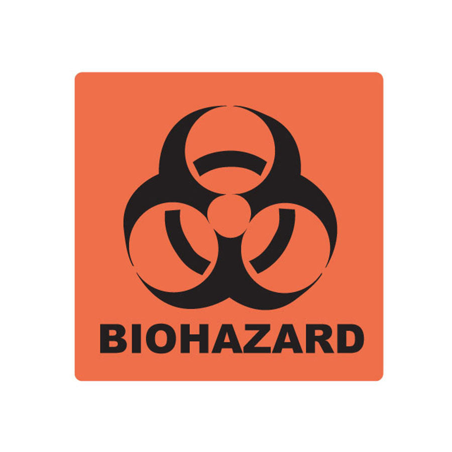 Arrowhead Forensics SureSeal Biohazard Labels on Rolls 1.5" x 1.5" - 250/roll-Tactical Source LLC