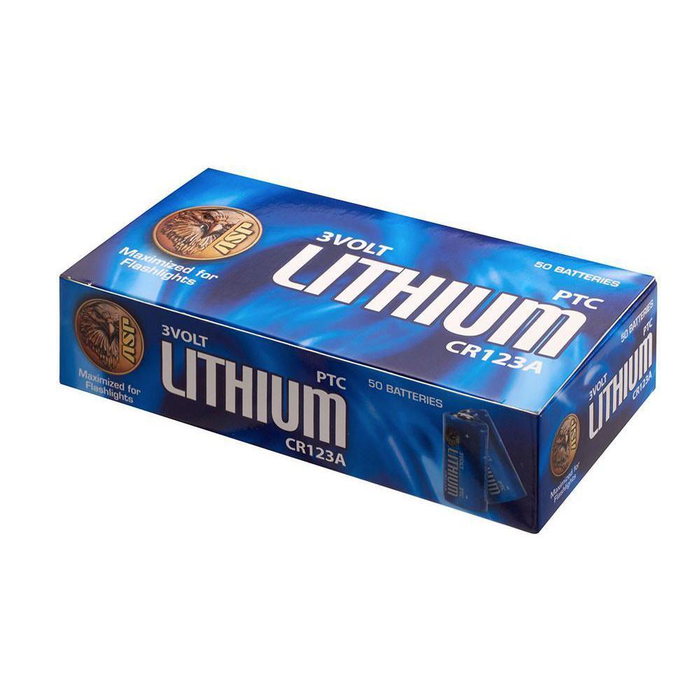 ASP CR123A Lithium Batteries - 50 Bulk Pack-Tactical Source LLC