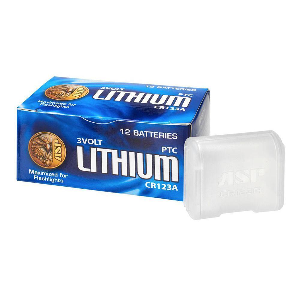 ASP CR123A Lithium Batteries Box of 12-Tactical Source LLC