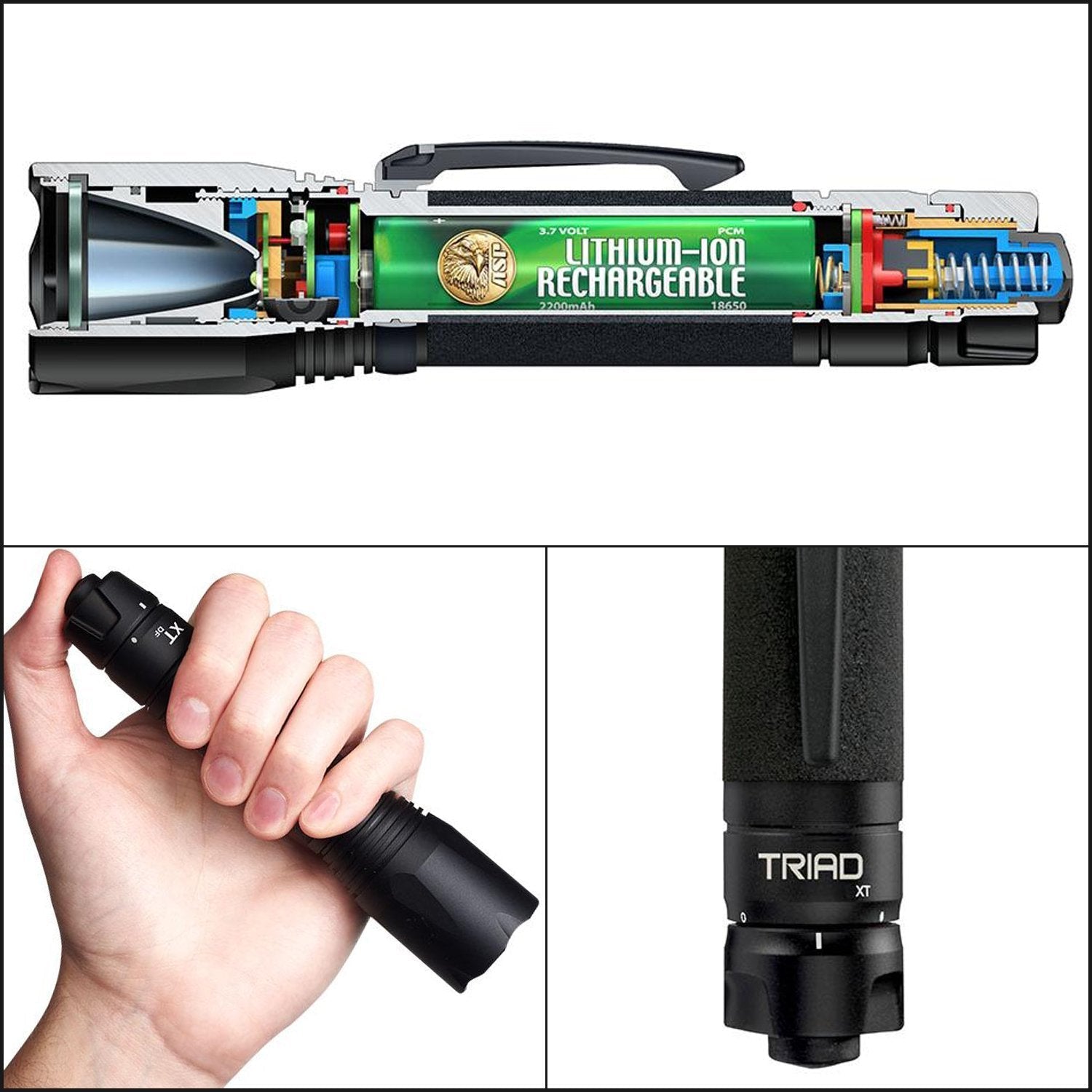 ASP XT DF 600 Lumens Rechargeable LED Flashlight-Tactical Source LLC