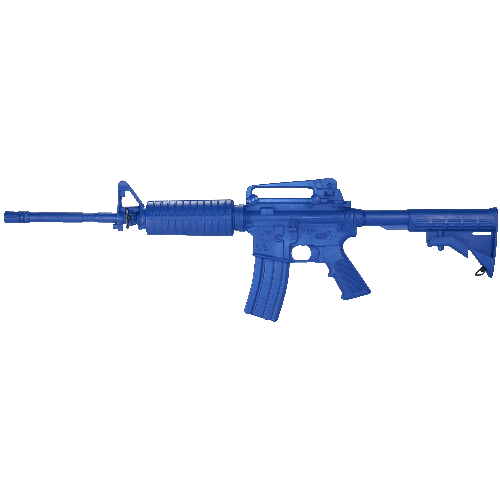 Blue Training Guns - M4 Standard - Carry Hand Color: Blue Weighted: No Stock: Fixed-Tactical Source LLC