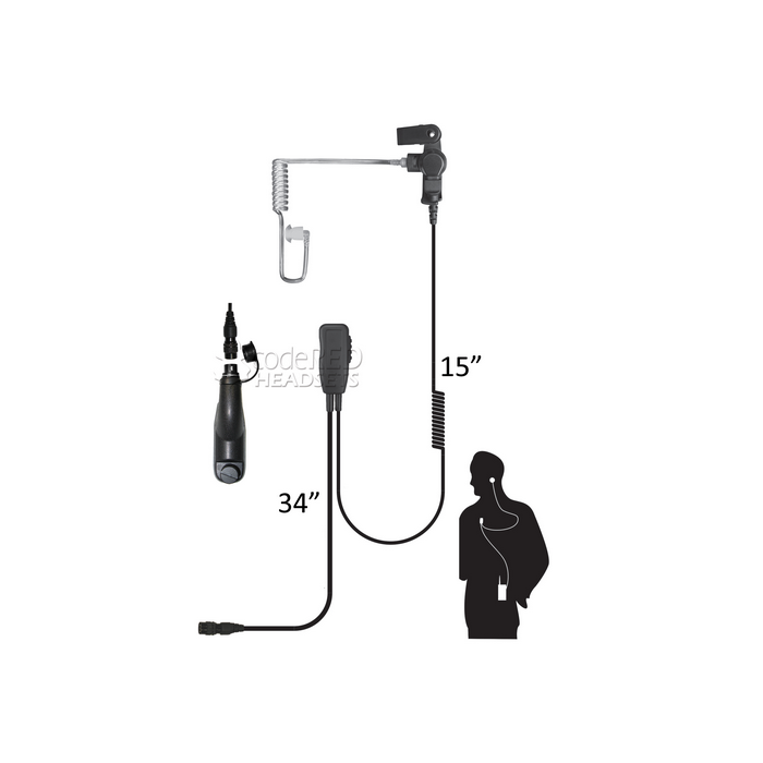 Code Red Headsets Sherlock QD Lapel Microphone-Tactical Source LLC