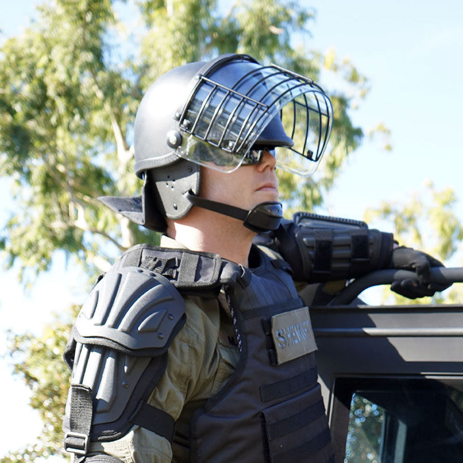 Damascus Protective Gear Riot Control Helmet w/ Steel Grid-Tactical Source LLC