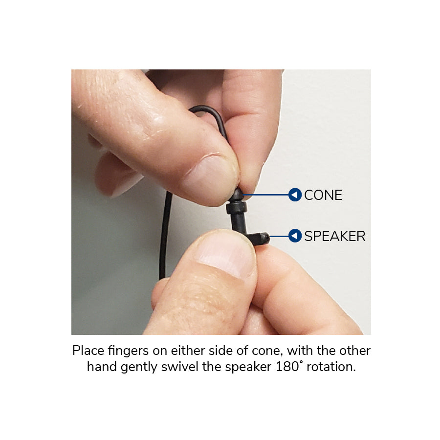 Earphone Connection Hawk Micro Sound speaker Lapel Microphone with Easy Connect guide mark connector and adapter for Motorola APX/XPR series radios with Left & Right Fin Ultra eartips-Tactical Source LLC