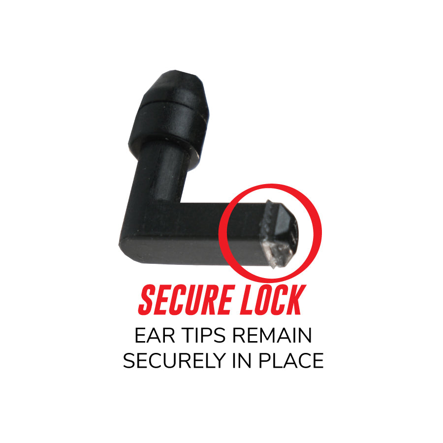 Earphone Connection Hawk Micro Sound speaker Lapel Microphone with Easy Connect guide mark connector and adapter for Motorola APX/XPR series radios with Left & Right Fin Ultra eartips-Tactical Source LLC