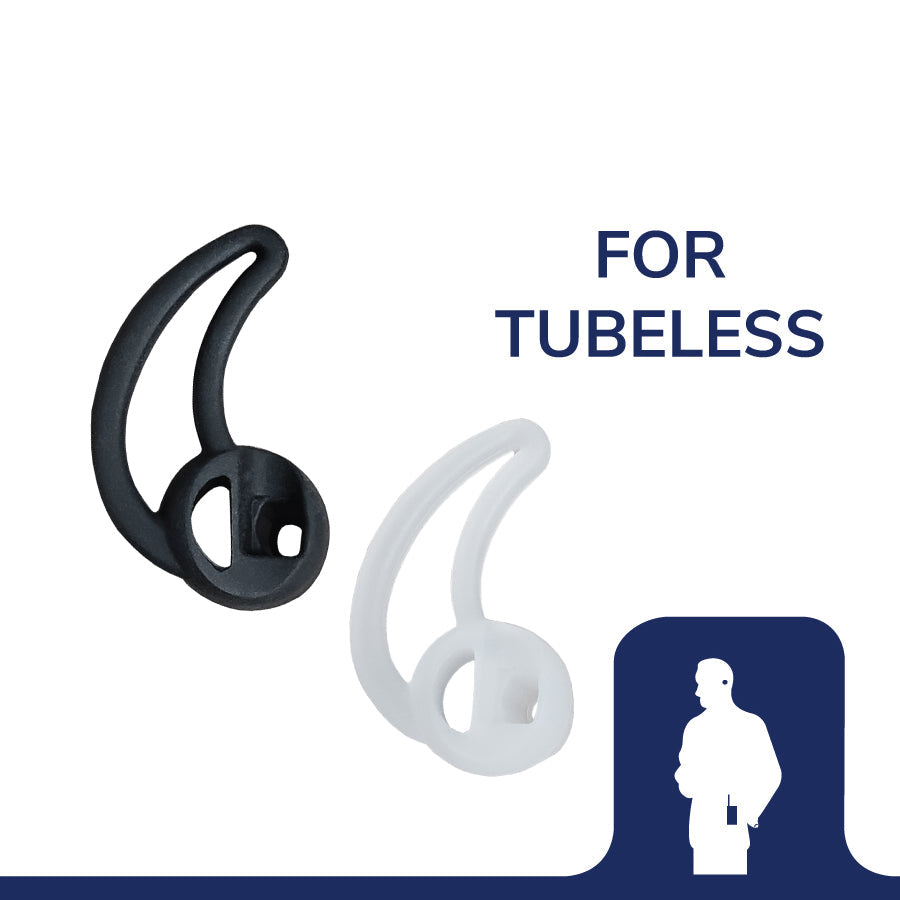 Earphone Connection Tubeless Fin Ultra All Day Comfort Ear Tips - Black-Tactical Source LLC