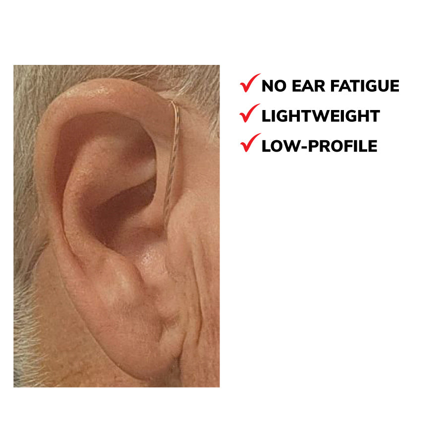 Earphone Connection Whisper Listen only 3.5mm. Clear lightweight earpiece with large and small ear tips and cleaning kit-Tactical Source LLC