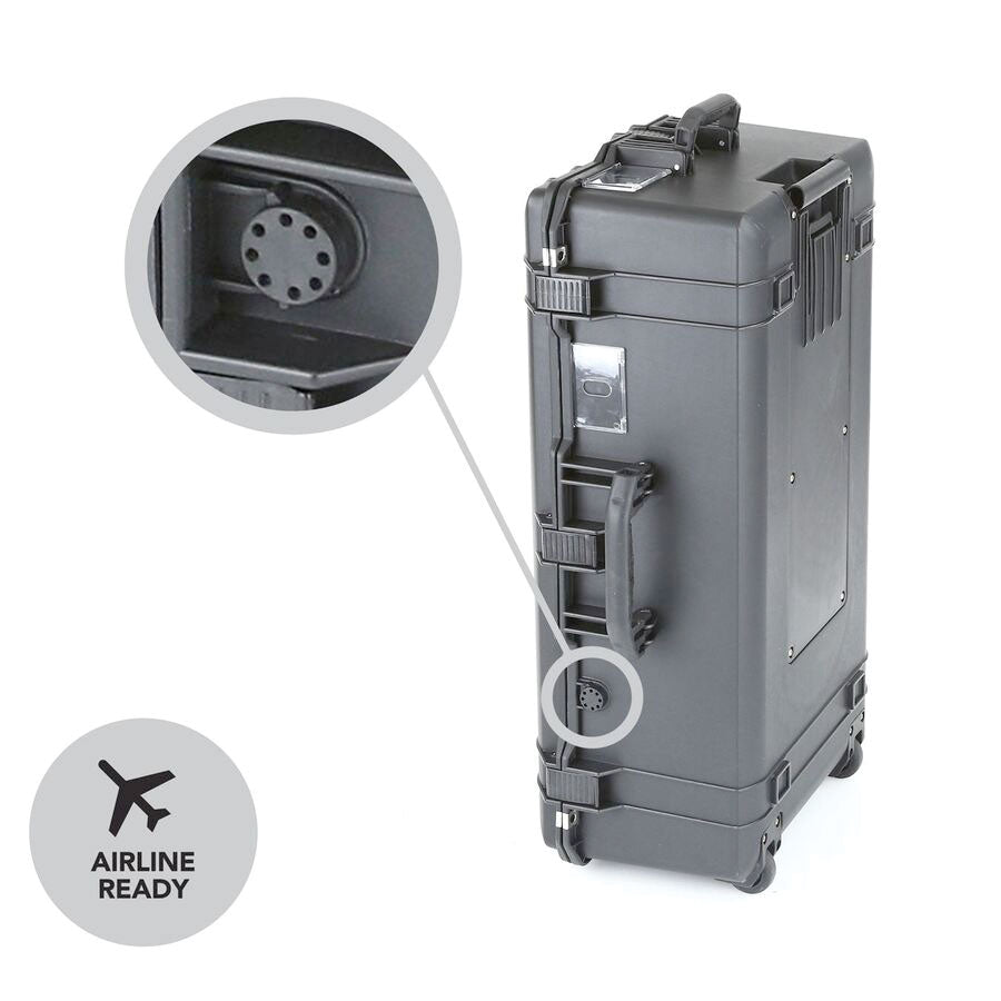 Evolution Gear 5660 Lite Series Trolley Hard Case in Black-Tactical Source LLC
