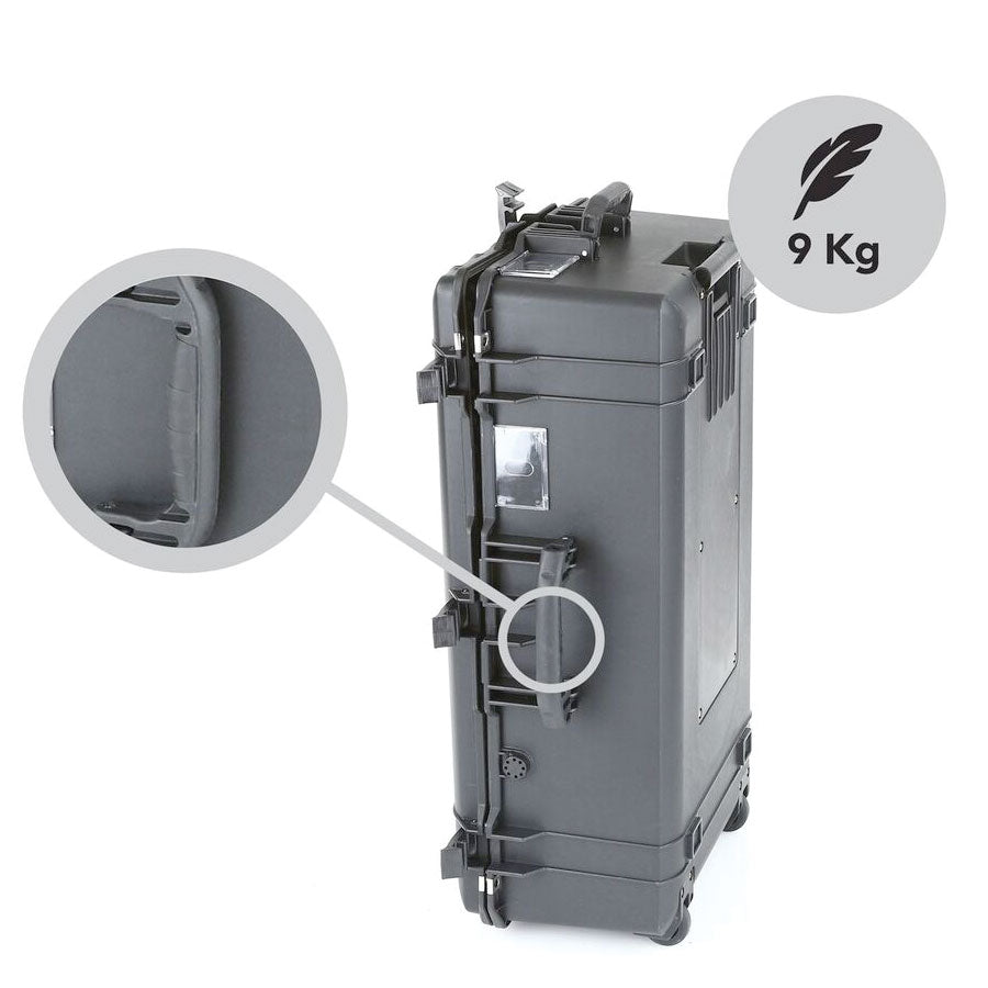 Evolution Gear 5660 Lite Series Trolley Hard Case in Black-Tactical Source LLC
