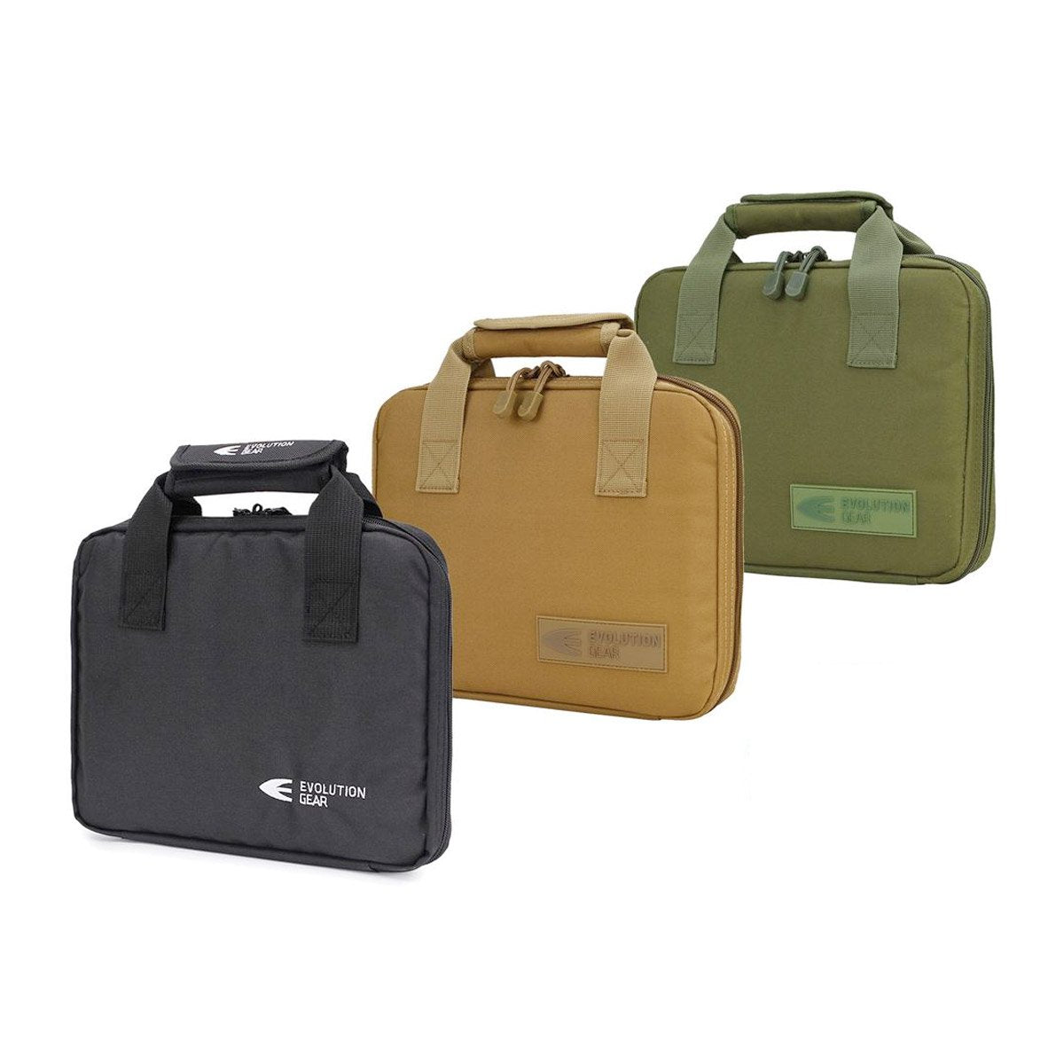Evolution Gear Handgun Pistol Bag Soft Case with 5 Magazine Slots-Tactical Source LLC