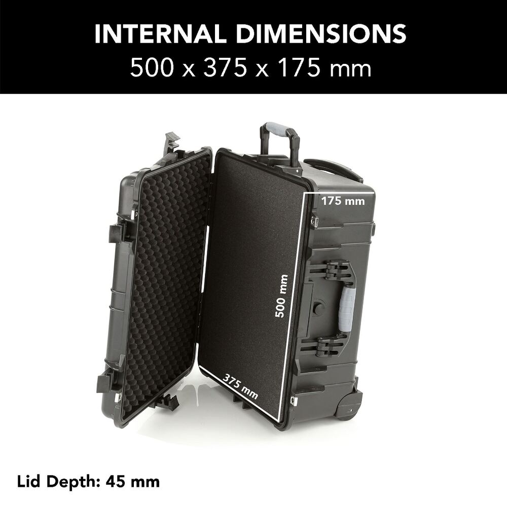 Evolution Gear HD Series Trolley Camera & Drone Hard Case 5520 - Black-Tactical Source LLC