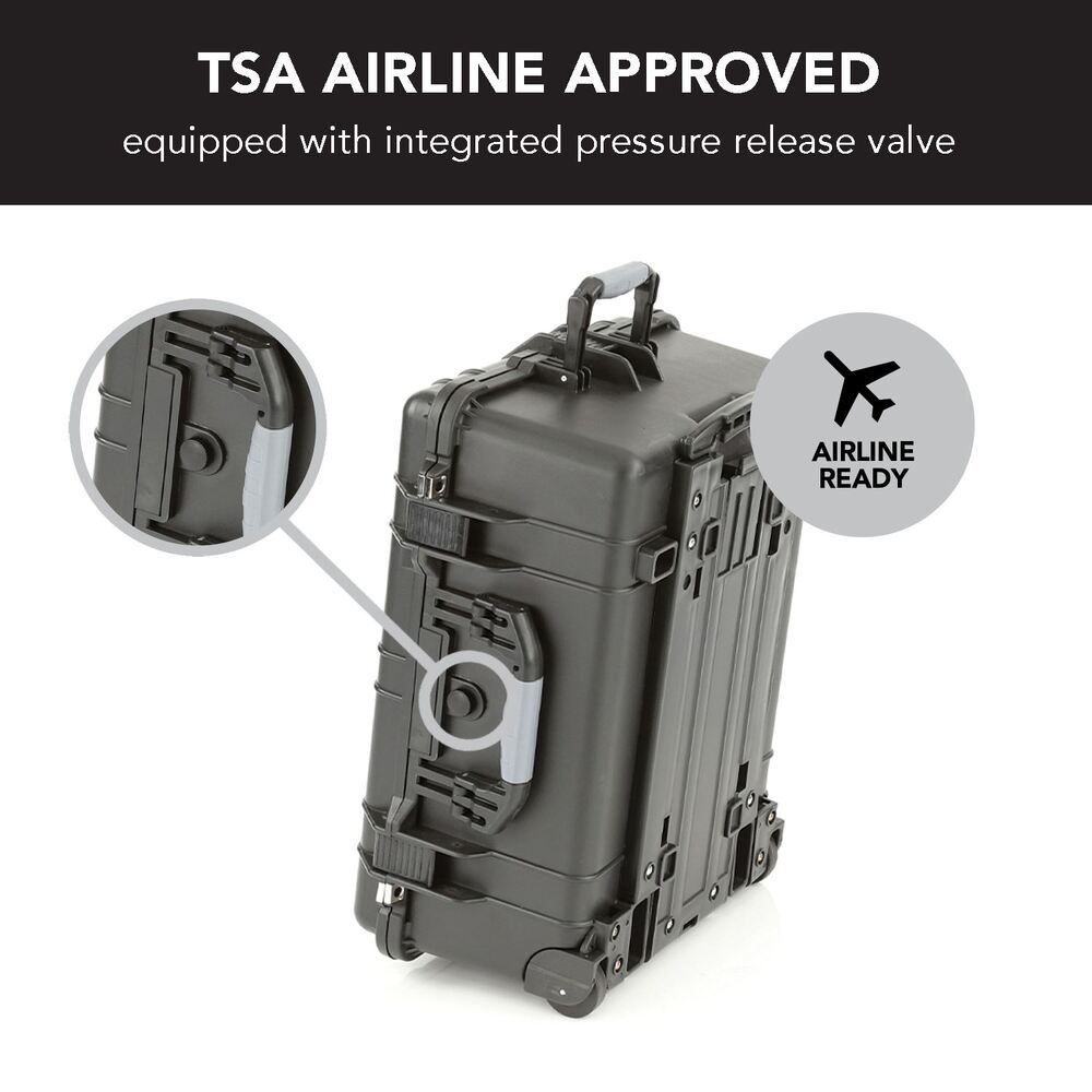 Evolution Gear HD Series Trolley Camera & Drone Hard Case 5520 - Black-Tactical Source LLC