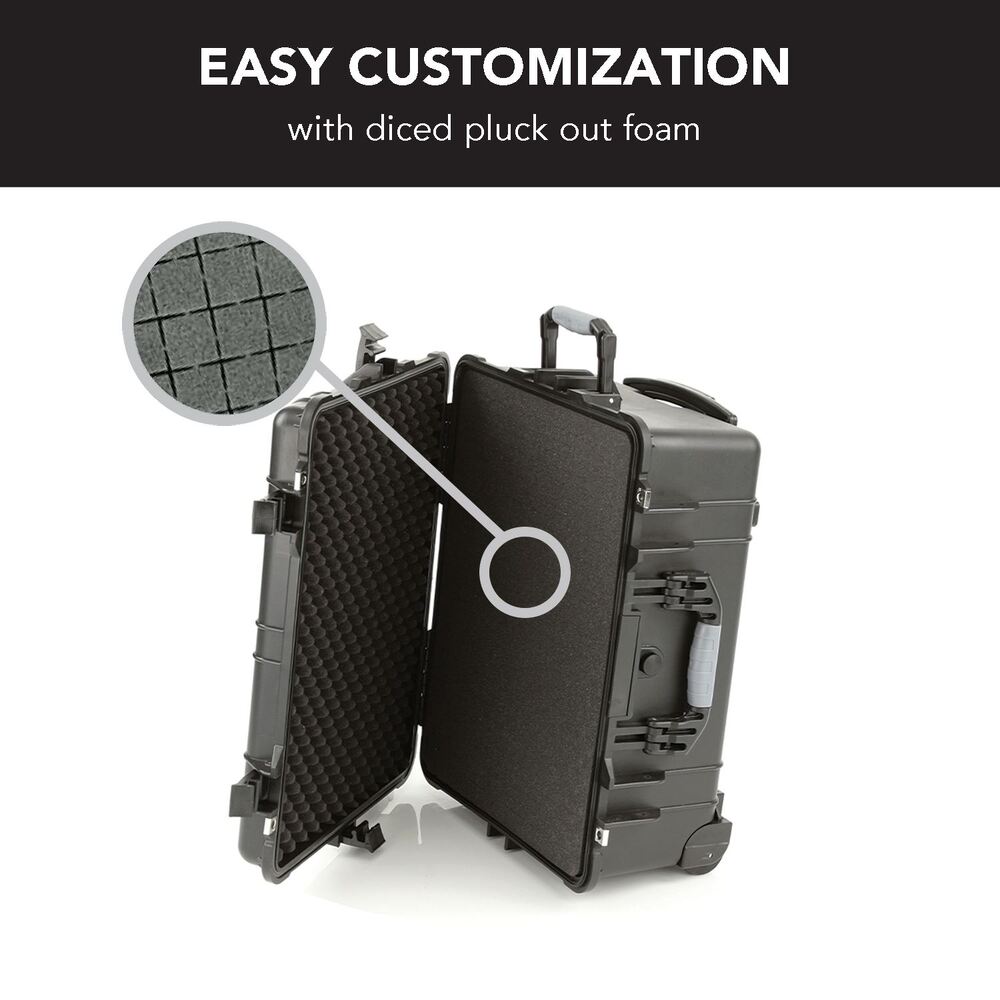 Evolution Gear HD Series Trolley Camera & Drone Hard Case 5520 - Black-Tactical Source LLC