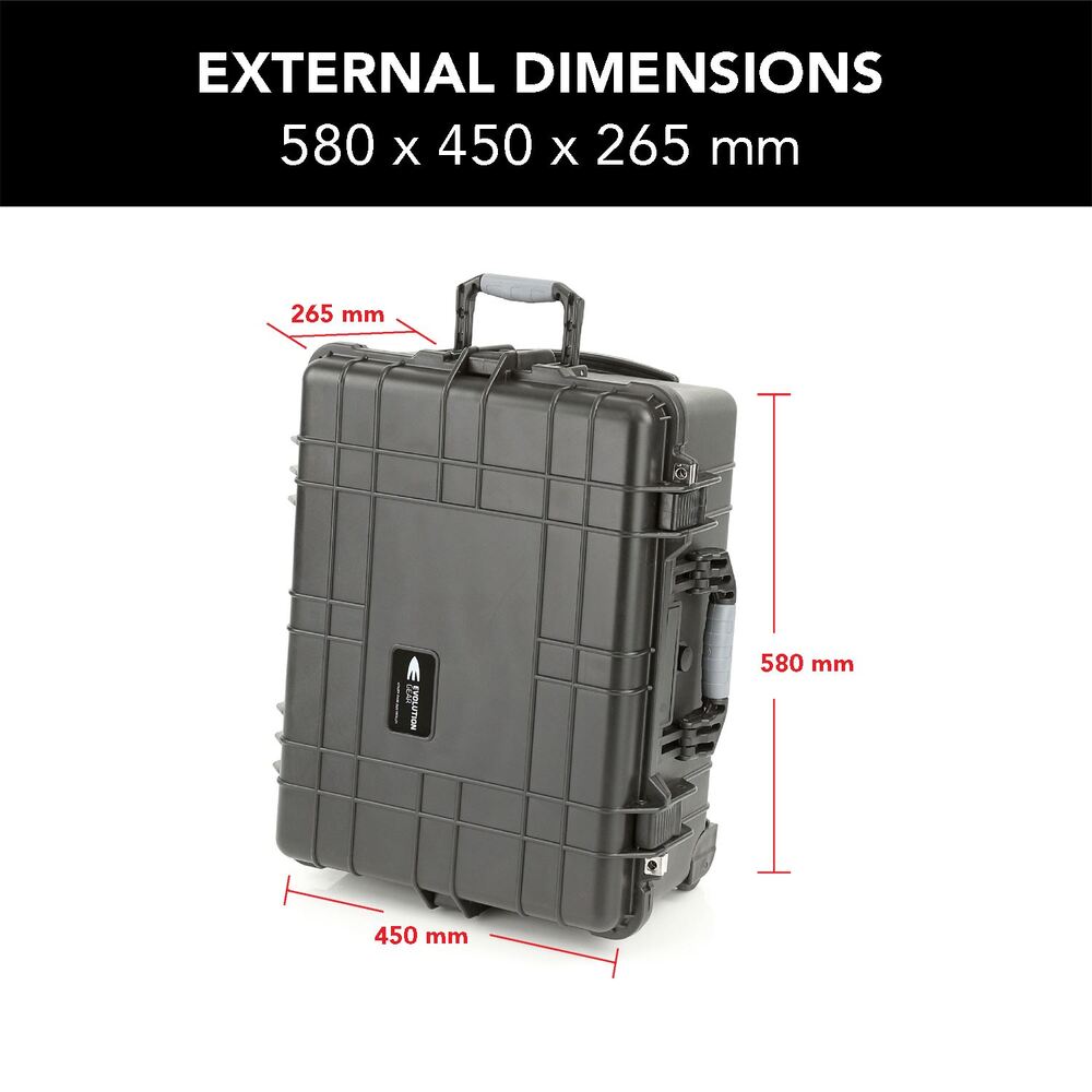 Evolution Gear HD Series Trolley Camera & Drone Hard Case 5520 - Black-Tactical Source LLC