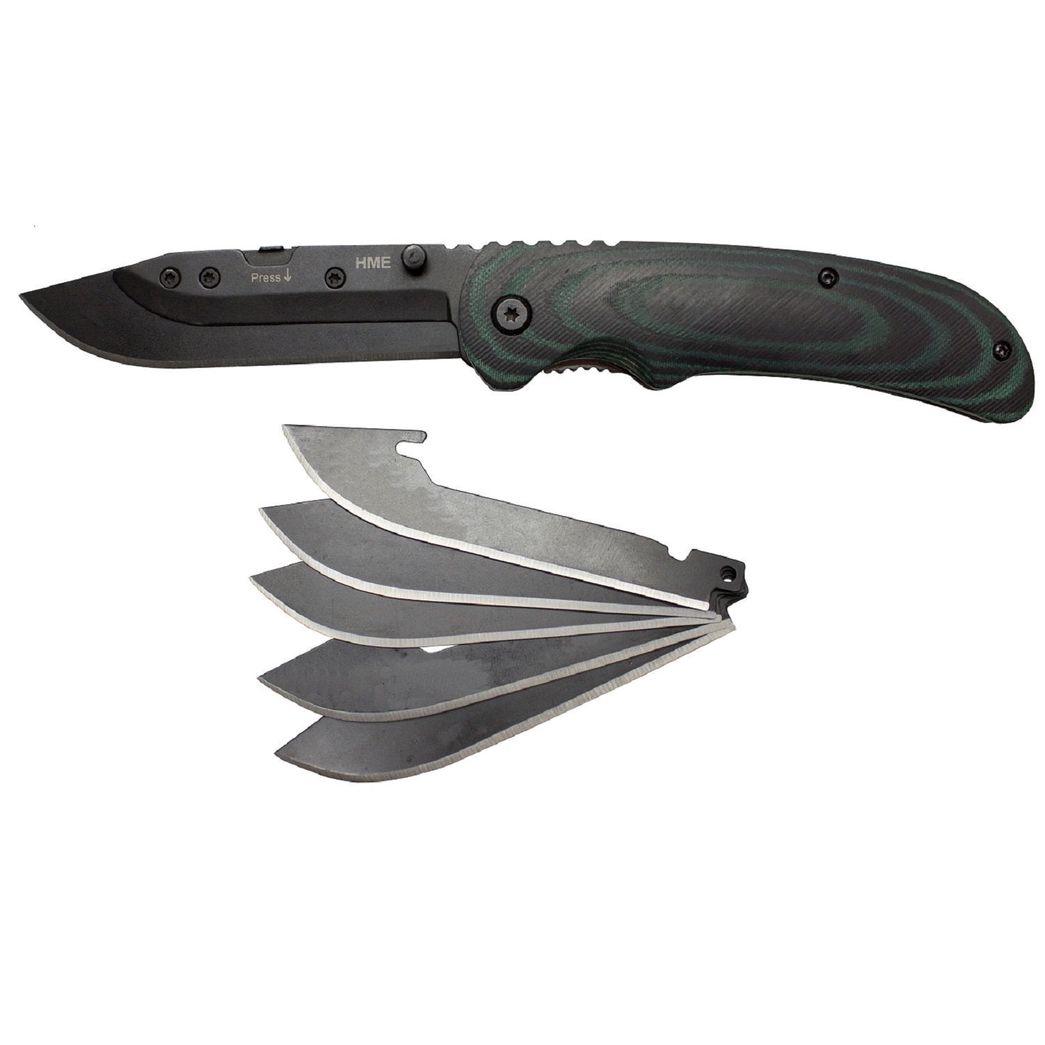 HME Scalpel Skinning Knife with 6 Replaceable Blades-Tactical Source LLC