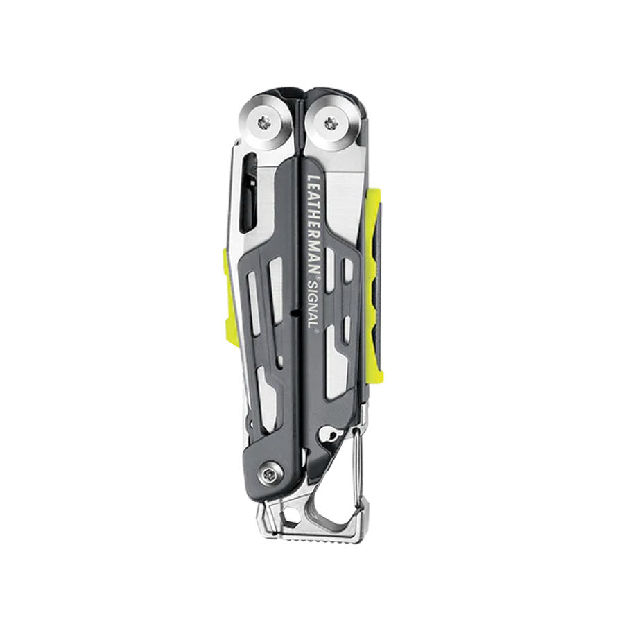 Leatherman Signal Grey with Button Sheath Box-Tactical Source LLC