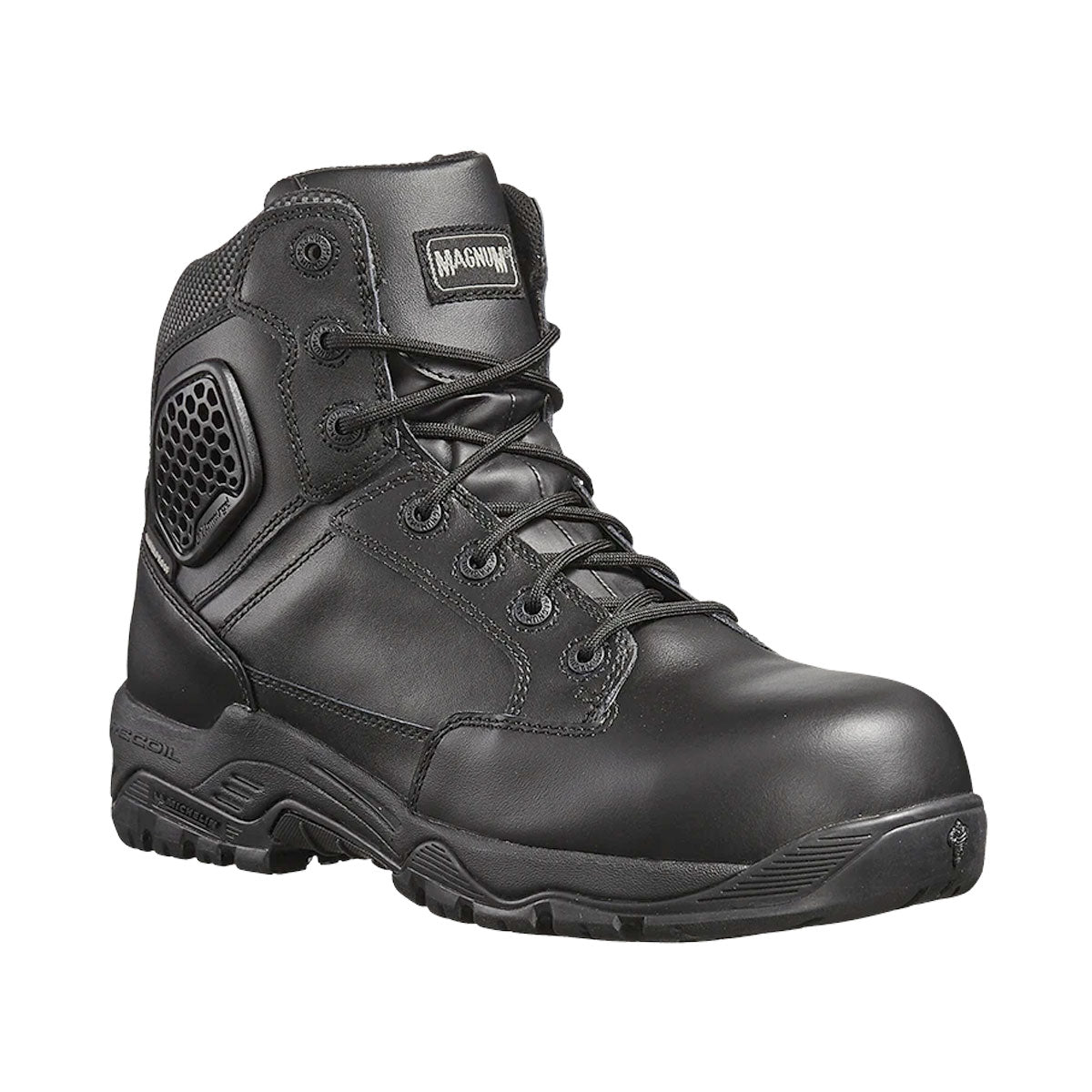 Magnum Strike Force 6.0 Leather Side-Zip Composite Toe Waterproof Boot Black-Tactical Source LLC
