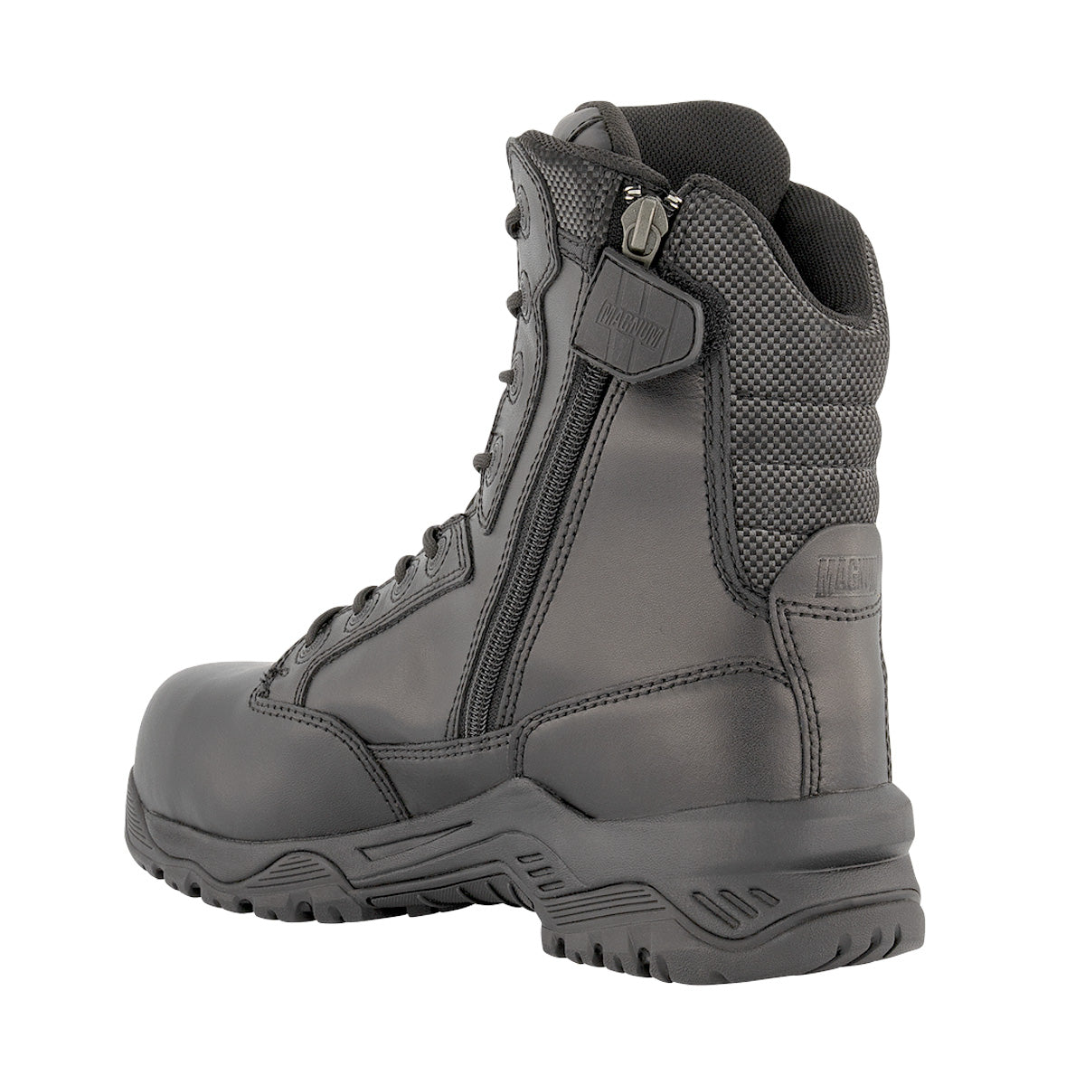 Magnum Strike Force 8.0 Leather Side-Zip Composite Toe Waterproof Boot Black-Tactical Source LLC