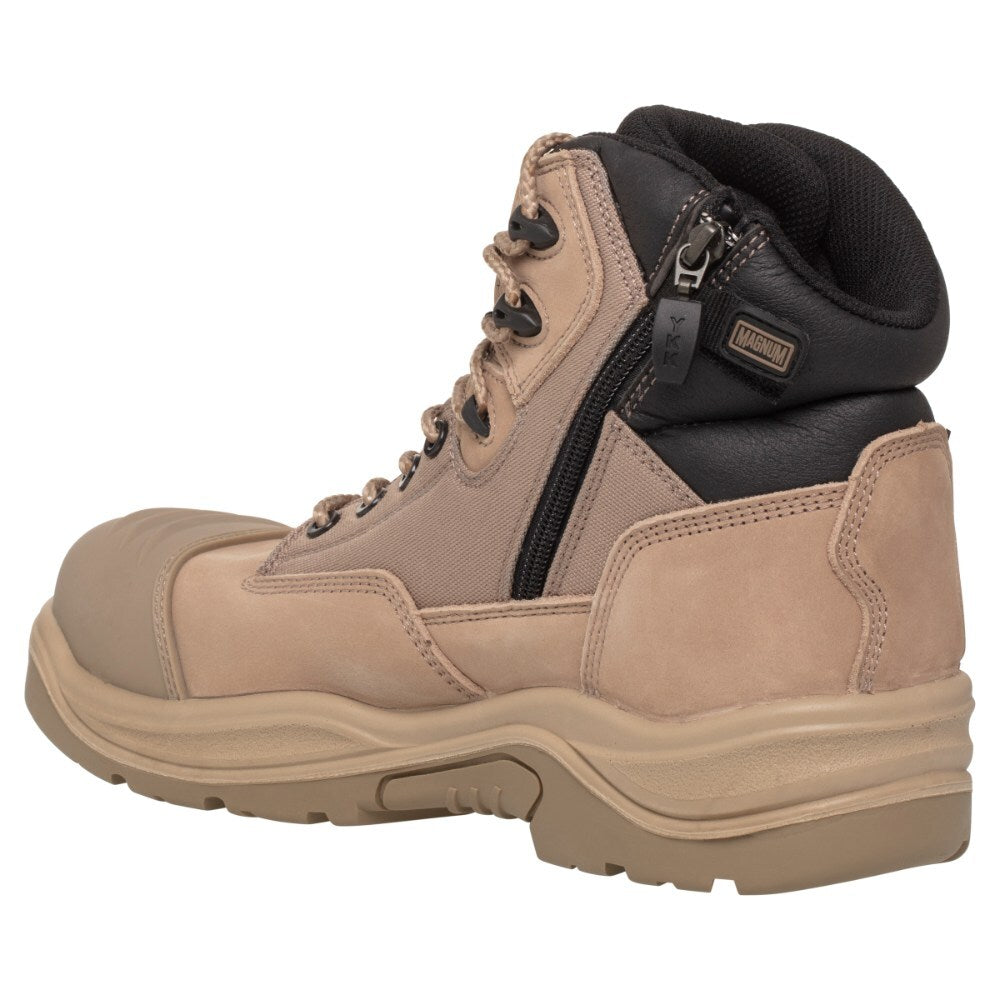 Magnum Trademaster Lite Composite Toe Side Zip Waterproof Boot Stone-Tactical Source LLC