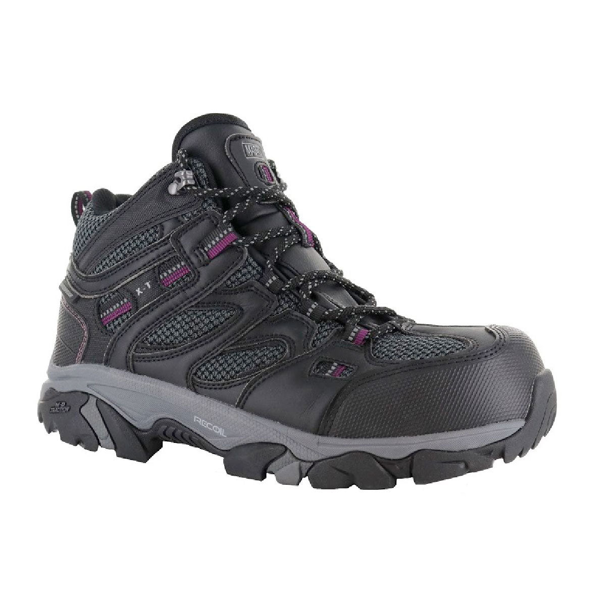Magnum XT Boron Mid CT SZ WP Womens Boots Black Purple-Tactical Source LLC