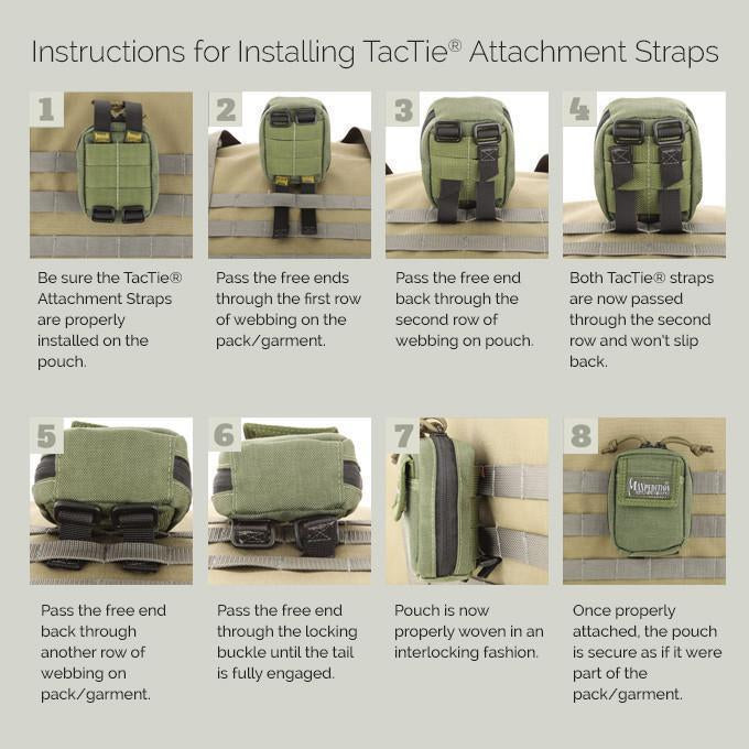 Maxpedition 5" TacTie Attachment Strap (Pack of 4)-Tactical Source LLC