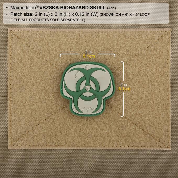Maxpedition Biohazard Skull Morale Patch-Tactical Source LLC