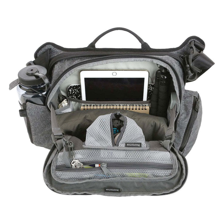 Maxpedition Entity Crossbody Bag Large 14L Charcoal-Tactical Source LLC