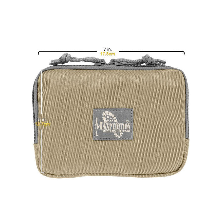 Maxpedition Hook & Loop 5x7 Inches Zipper Pocket Khaki Foliage-Tactical Source LLC