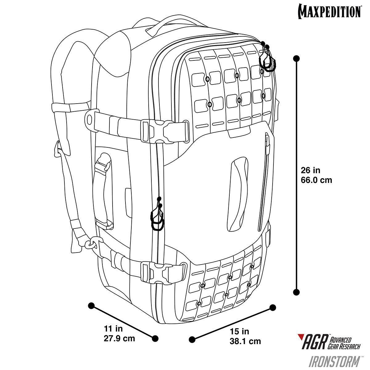Maxpedition Ironstorm Adventure Travel Bag 62L-Tactical Source LLC