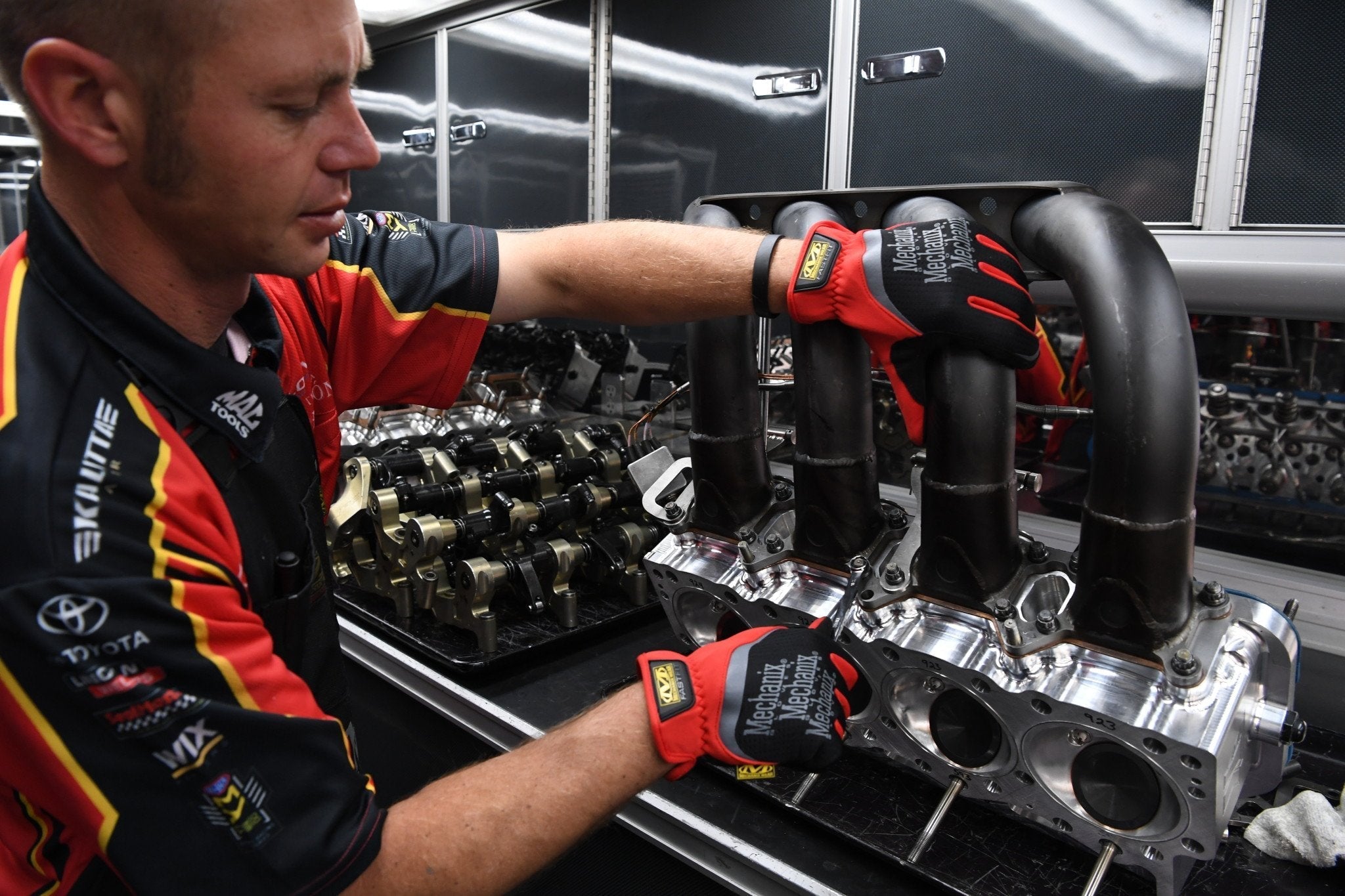 Mechanix Wear FastFit Work Glove Red-Tactical Source LLC